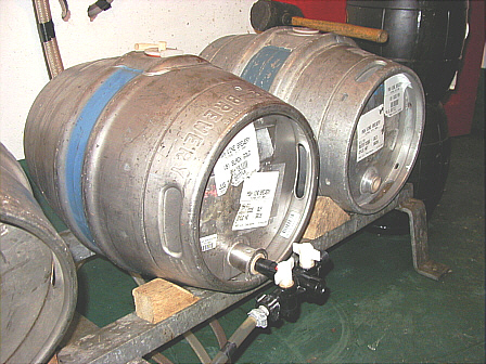 Casks on stillaging