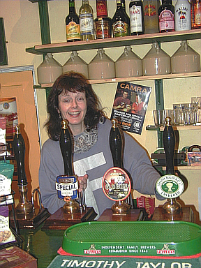 What is she on? - Beer engines propping Maggi up